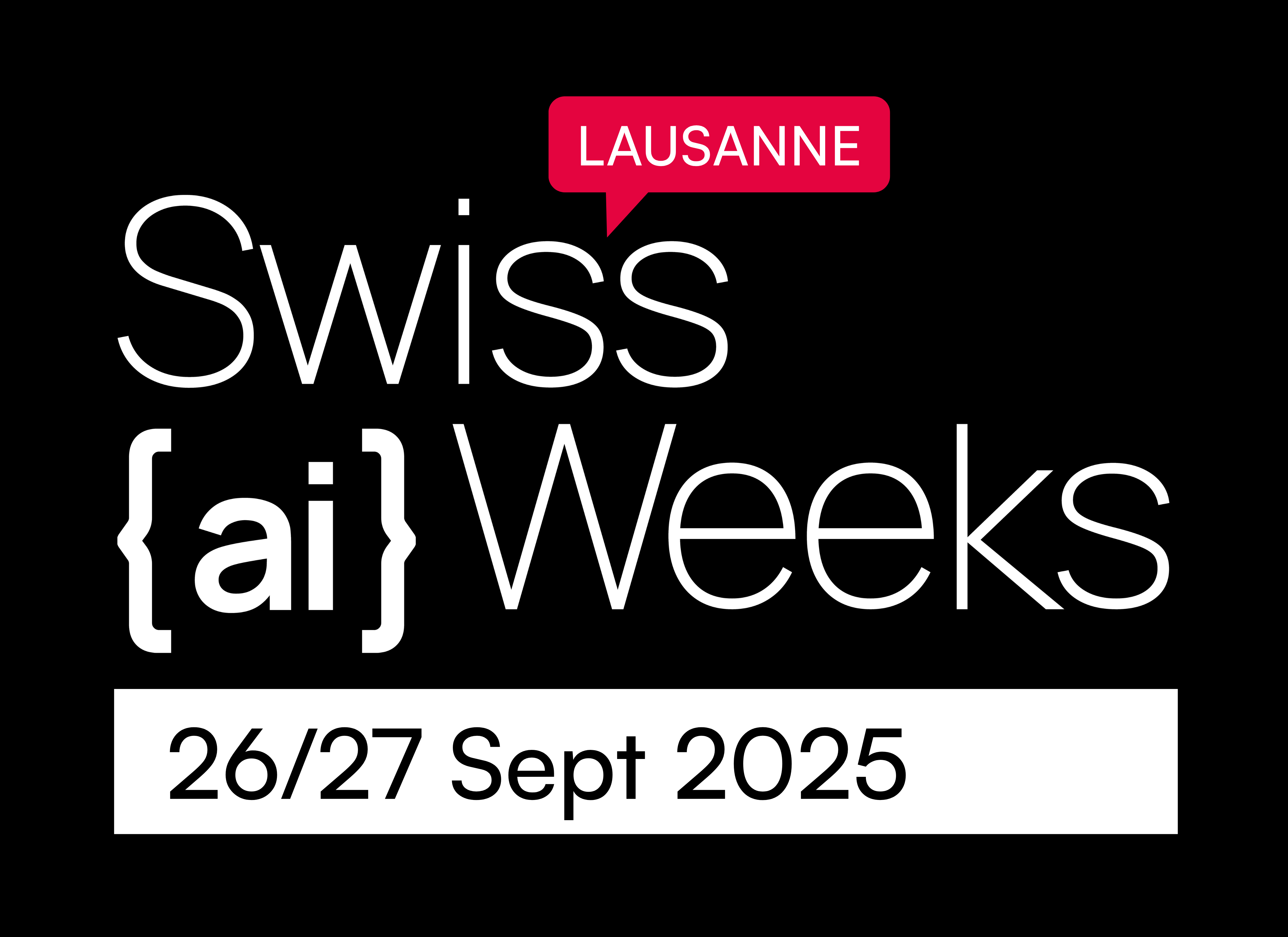 Swiss AI Weeks Lausanne
